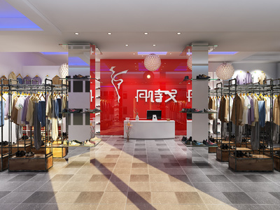 女裝服飾店面|空間|室內(nèi)設(shè)計(jì)|1992效果公司810 